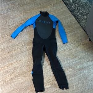 O'Neill Reactor II 3-2 mm Full Wetsuit - Black and Blue Youth size 10